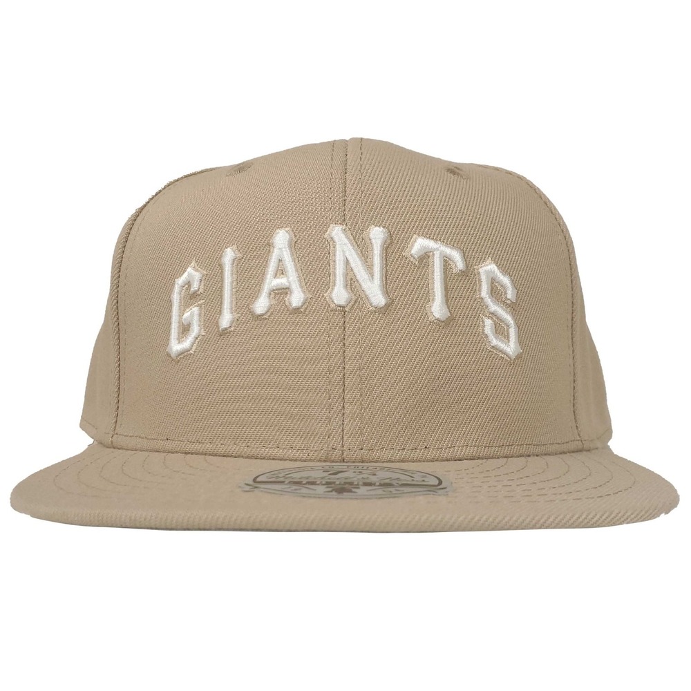 San Francisco Giants Mitchell & Ness MLB Fitted 7 3/4 Flatbill Cap Hat Khaki NWT